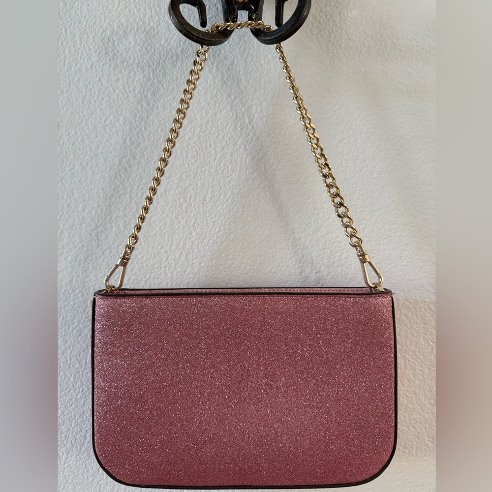 NWOT Kate Spade New York Glimmer Glitter Pochette Handbag in Mitten Pink - Picture 2 of 7